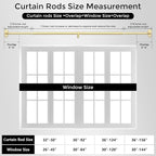 Curtain Rods 36-120 Inch, 1 Inch Adjustable Long Heavy Duty Room Darkening - Image 8