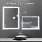 36x28 inch LED Lighted Bathroom Mirror - Image 5