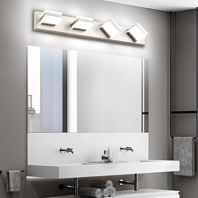 SOLFART Bathroom Vanity Lights Brushed Nickel LED Lighting, LED Bathroom Light - Image 8