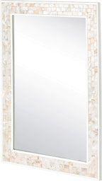 Tanmicoshomy 20x 28 Inch Rectangle Wall Mirror, Natural Shell Framed - Image 7