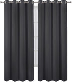 LEMOMO Blackout Curtains 66 x 84 inch/Dark Grey Curtains Set of 2 - Image 2