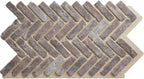 EverStone Herringbone Faux Brick Panel, 46 1/2"W x 25 1/4"H x 1"D, Limewashed by EkenaMillwork