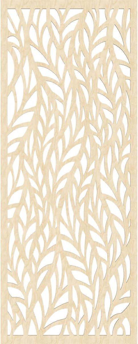 33 3/8"W x 84 3/8"H x 3/8"T Ortonville Decorative Fretwork Wood Wall Panels - Image 4