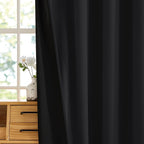 RYB HOME Black 100% Blackout Curtains - Image 8