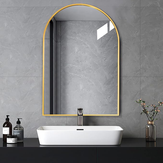 Arched Wall Mirror, Living Room, Hang Vertical or Horizontal by ZMYCZ