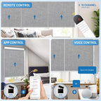 Motorized Blinds with Remote, Cordless Smart Blinds with Valance Cover - Image 6