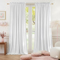 NICETOWN Insulated White Velvet Curtains by NICETOWN