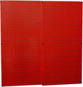 Wall Control 30-P-3232R Red Metal Pegboard Pack by Wall+Control