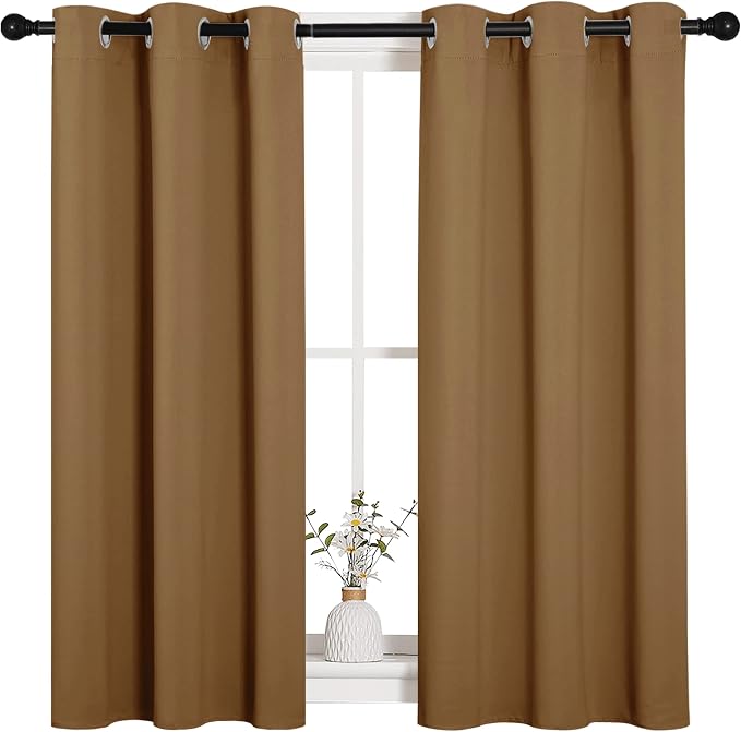 NICETOWN Sleek Blackout Curtains 45 inches Length - Image 2