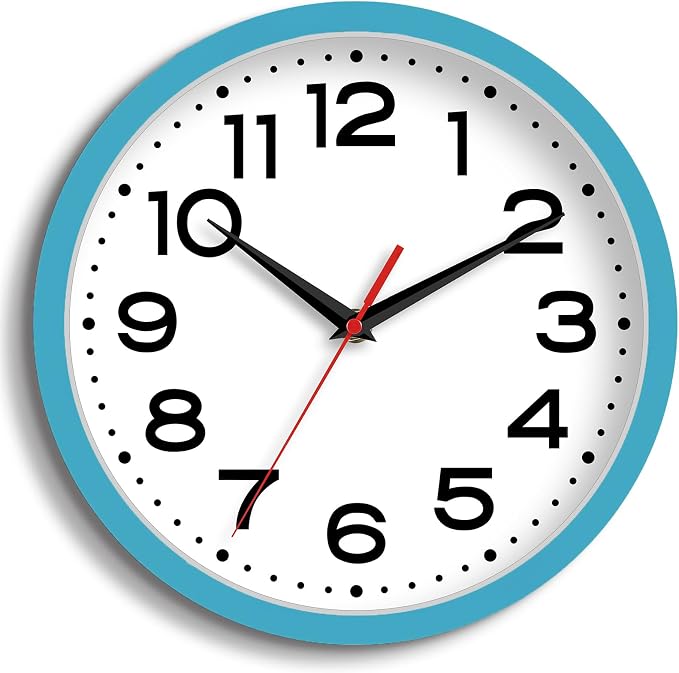 Roymnie Wall Clock Silent Non-Ticking Modern Clock Battery Operated 8 Inch by Unknown