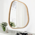Asymmetrical Irregular Mirror Wall Mounted, Unique Vanity Mirror, Shaped by HLFMVWE