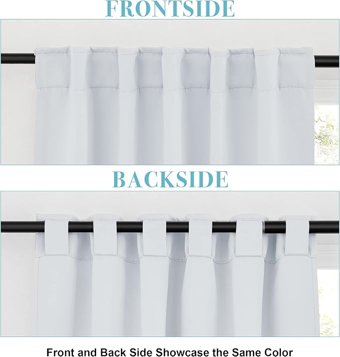 RYB HOME Blackout Curtains for Living Room, Privacy Thermal Insulating Window - Image 6