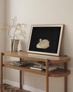 VIYYIEA Framed Wall Art for Living Room, Animal-【Zwaan】, 20L x 16W - Image 3