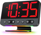 Odokee Digital Alarm Clocks for Bedrooms: Large Bold Number 5 Brightness Dimmer by Odokee