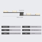 Qcyuui Modern Wall Sconces 47.2inch Dimmable LED Wall Lights 3000K Acrylic Wall - Image 3