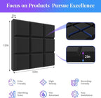 JBER 24 Pack 2" X 12" X 12" Acoustic Foam Panels, Soundproofing Wall Studio - Image 2
