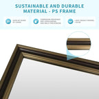 Retro Copper Effect Framed Wall Mirror, 20x30 Rectangle Mirror, - Image 4