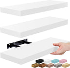 Sorbus Floating Shelves for Wall – 16 Inch Floating Shelf for Kitchen, Living by Sorbus