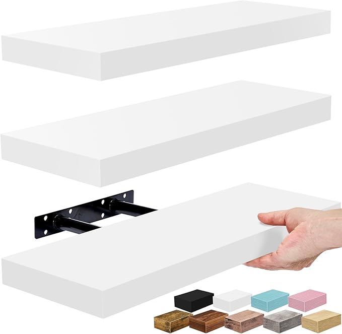 Sorbus Floating Shelves for Wall – 16 Inch Floating Shelf for Kitchen, Living by Sorbus
