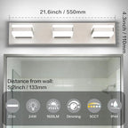 SOLFART Bathroom Light, 5 Color Temperature LED Bathroom Vanity Fixtures - Image 5