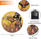 Mxocom African Woman Wall Clock Beautiful Black Woman - Image 2