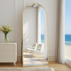 Dewfig Arched Full Length Mirror, Full Body Mirrors - Image 2