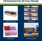 Akro-Mils 26-Drawer Plastic Drawer Storage Cabinet - Image 6