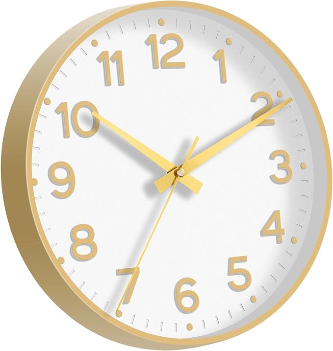 Roymnie Wall Clock 12 Inch Silent Wall Clocks Battery Operated-Modern Non - Image 8