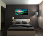 S01950 Wall Art Aurora scenery Painting on Canvas Stretched and Framed Canvas - Image 3