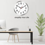 AKCISOT Wall Clock 12 Inch Silent Wall Clocks Battery Operated Non Ticking - Image 8