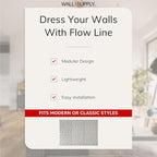 Wall!Supply - 3D Wall Panels – Flow Line Cashmere Wall Covering - Lightweight - Image 3