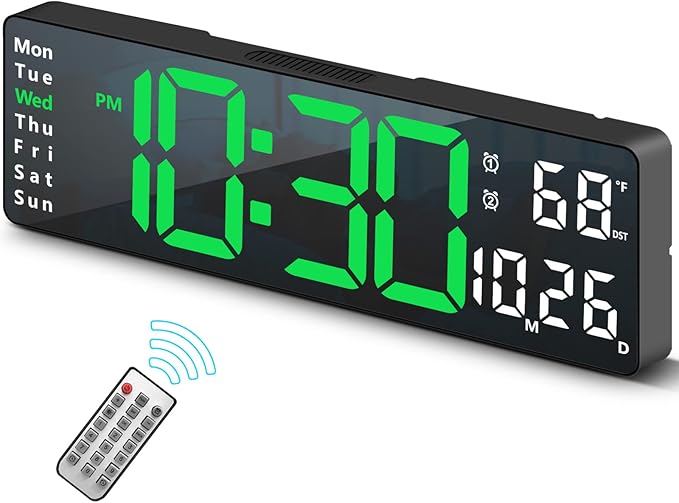 Digital Clock, Digital Wall Clock by Abovsare