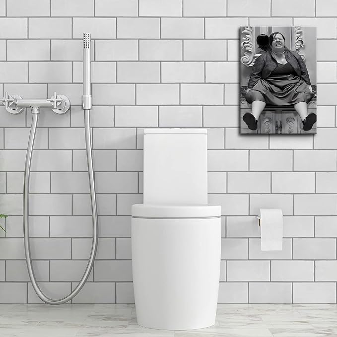 Funny Bathroom Canvas Wall Art Set of 2 - Image 6