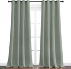 NICETOWN Greyish Green Blackout Curtains 96" Long - Image 2