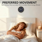 Wall Clock, 8 Inch Wall Clocks Battery Operated, Modern Non Ticking Silent - Image 4