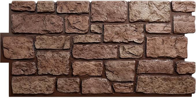 EverStone Cobblestone Faux Stone Panel, Texas Color by EkenaMillwork
