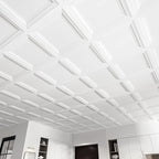 Art3d 24-Pack Square Drop Ceiling Tile 2ft x 2ft in White, PVC Ceiling Panel 24 - Image 3