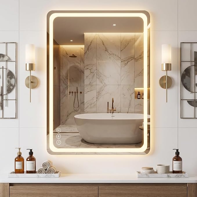 20"L x 28"W Led Bathroom Mirror by Lmsedf