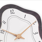 Mid Century Retro Irregular Shape Wall Clock, Silent Non-Ticking Battery - Image 5