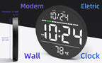 Digital Wall Clock with Large LED Display, Temperature, Auto-Brightness | Small - Image 2