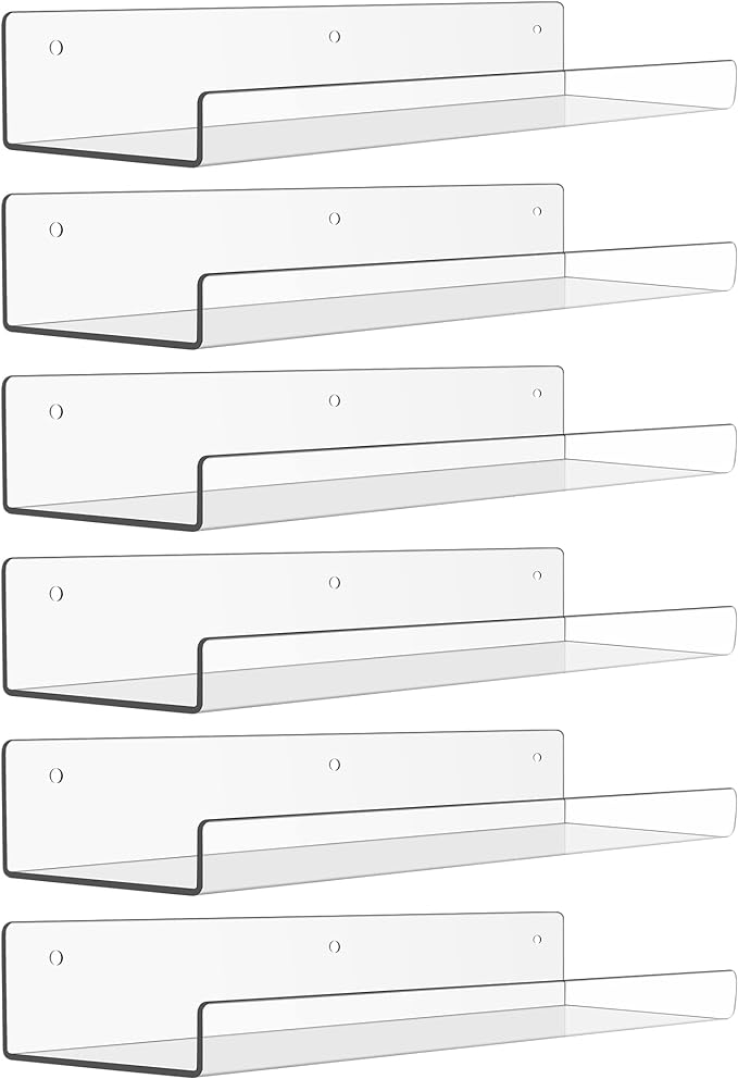 upsimples 6 Pack Acrylic Shelves by upsimples