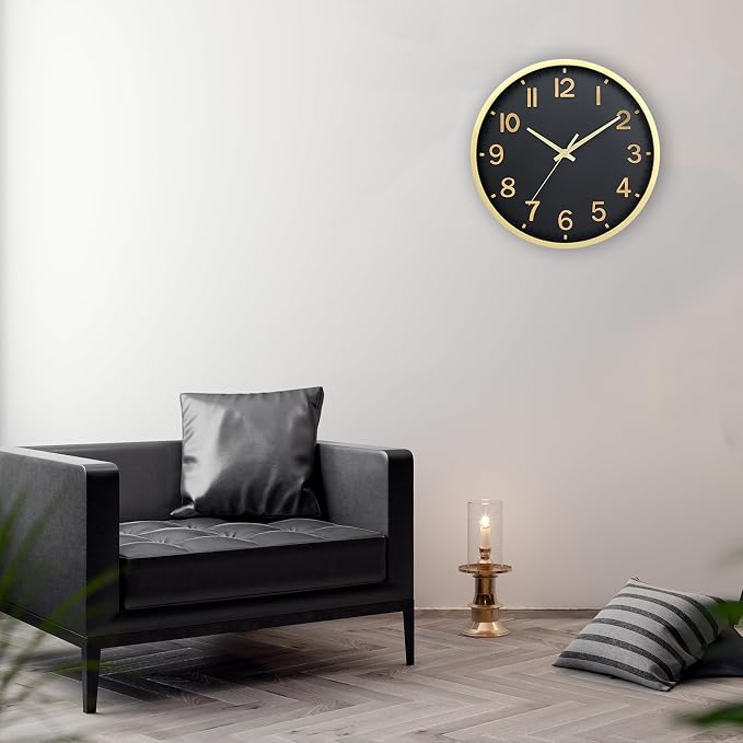 Wall Clocks Battery Operated 8 inch Modern Wall Clock, Silent Non Ticking Wall - Image 7