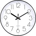 jomparis 12 Inch Wall Clock Silent Non Ticking Battery Operated Quartz Modern by JOMPARIS
