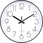 jomparis 12 Inch Wall Clock Silent Non Ticking Battery Operated Quartz Modern by JOMPARIS