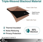 ChrisDowa Room Darkening Curtains 108 Inches Long 2 Panels Set - Image 4
