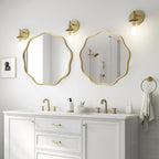 WallBeyond Round Wavy Mirror for Wall Decorative 20 inch, Modern Round Mirror - Image 2