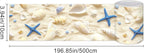 HOMETITUTE Wallpaper Border Peel and Stick Wall Border Sandy Seashell - Image 3