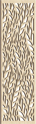 17 3/8"W x 44 3/8"H x 1/4"T Ortonville Decorative Fretwork Wood Wall Panels by EkenaMillwork