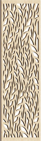 17 3/8"W x 44 3/8"H x 1/4"T Ortonville Decorative Fretwork Wood Wall Panels by EkenaMillwork