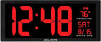 AcuRite 14.5" Large Digital LED Oversized Wall Clock by AcuRite